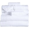Hastings Home Hastings Home Ribbed 100 Percent Cotton 10 Piece Towel Set - White 242788TRO